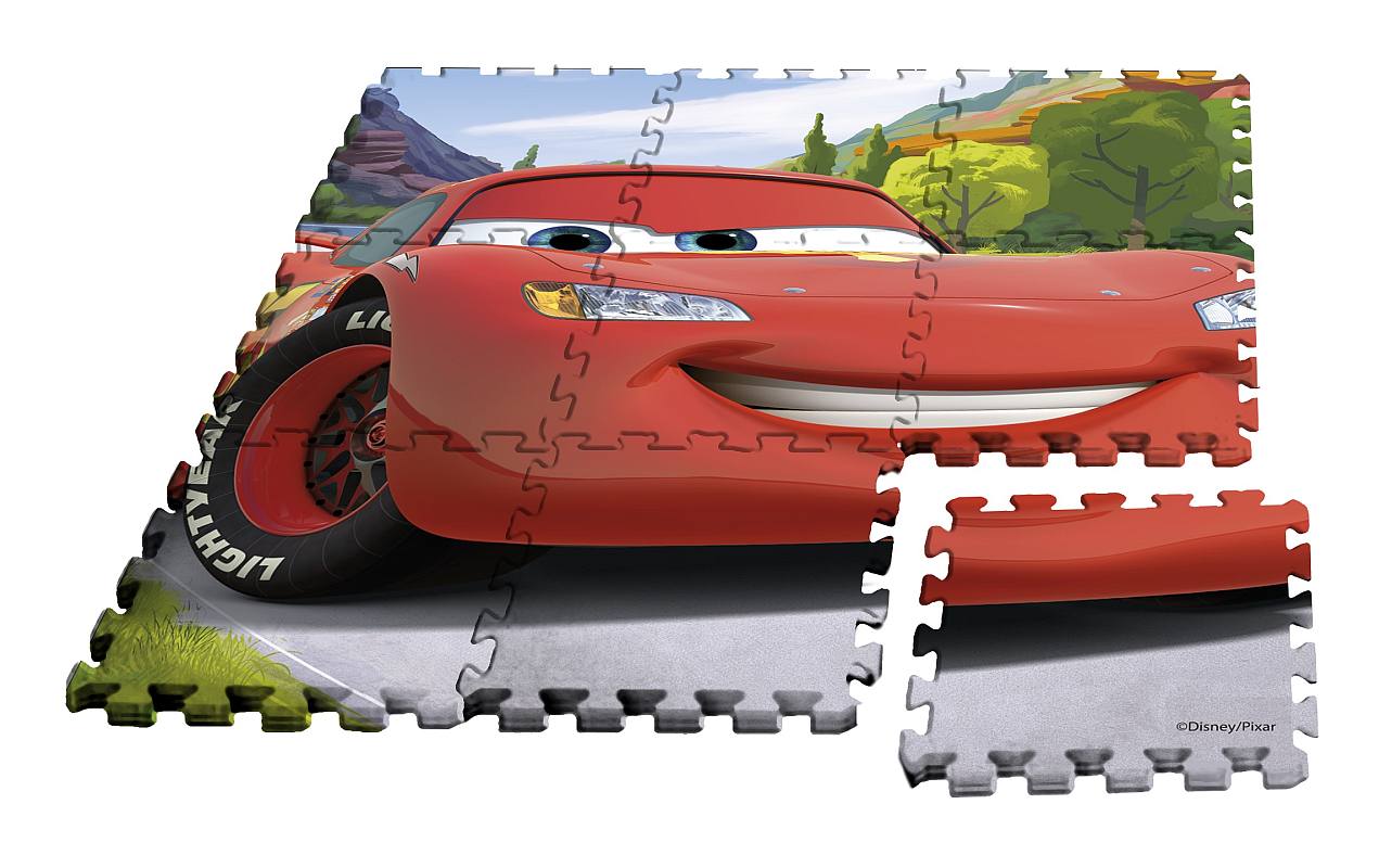 Podlahové pěnové puzzle Cars 9 dílů