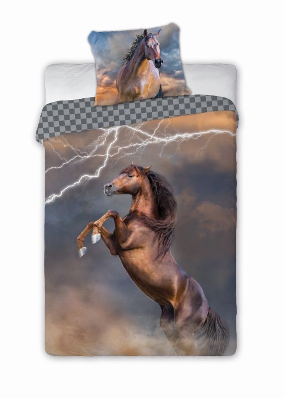 Povlečení Kůň brown 140/200, 70/90