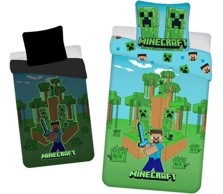 Povlečení Minecraft Jungle Fight svítící 140/200, 70/90