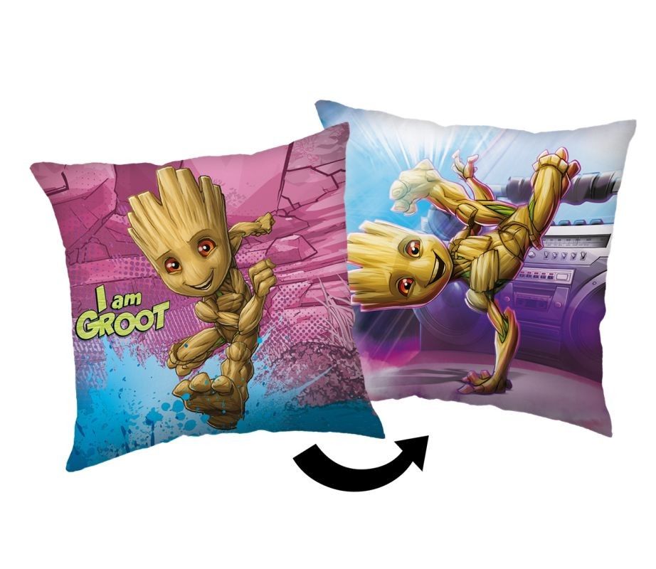 Mikroplyšový polštářek Groot I am Groot 40/40