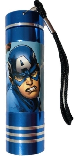 Dětská hliníková LED baterka Avengers blue