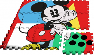 Podlahové pěnové puzzle Mickey 9 dílků v tašce