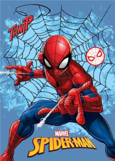 Fleece deka Spiderman pavučina 100/140