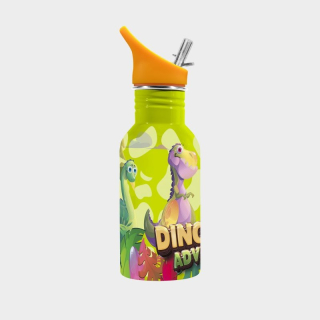 Dětská nerezová Termo láhev na pití Dinoland green 500 ml
